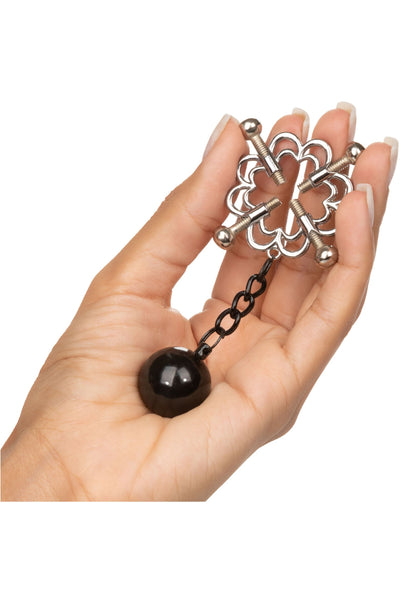 4-Point Weighted Nipple Press SILVER - 5