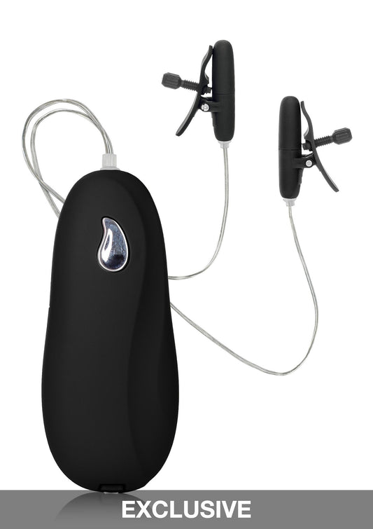 Vibrating Heated Nipple Teaser - Zwart