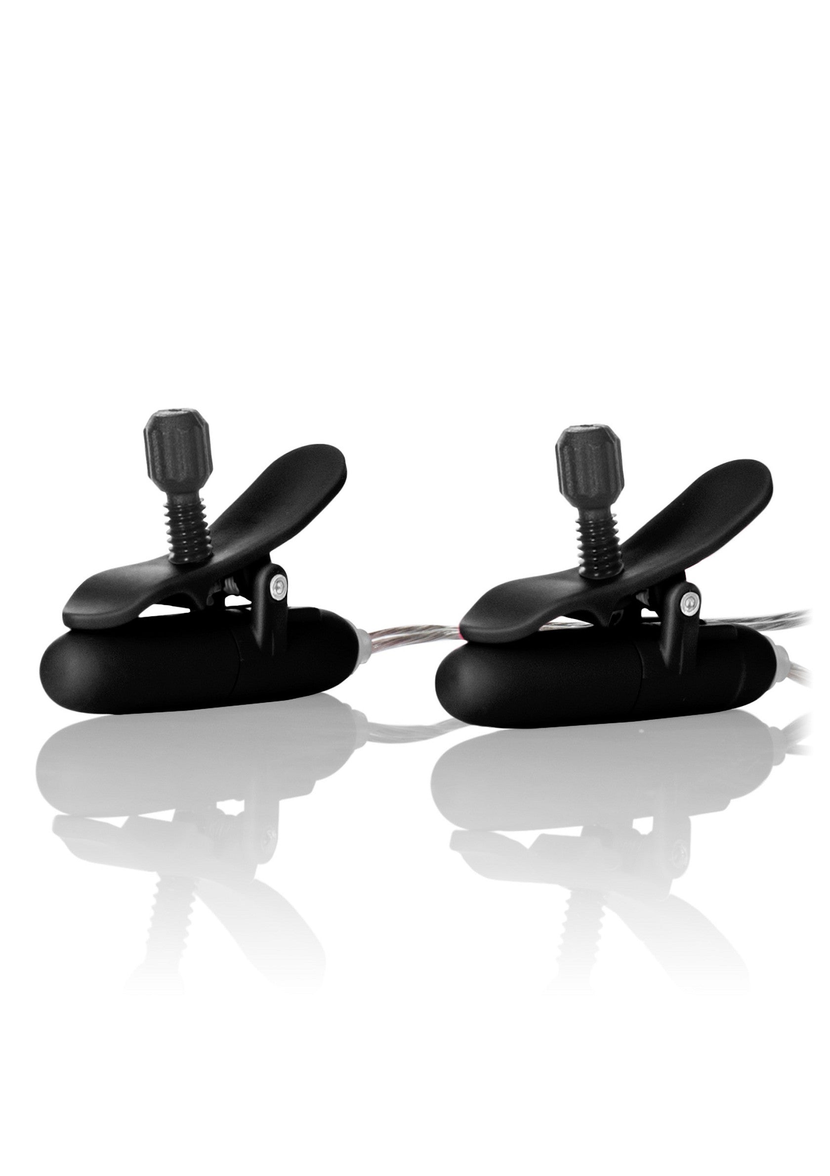 CalExotics Nipple Play Vibrating Heated Nipple Teasers BLACK - 3