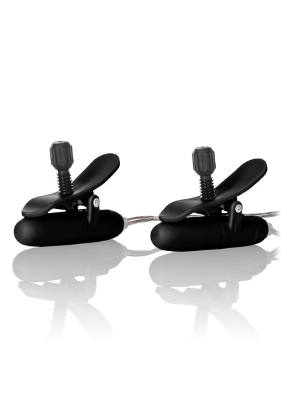 CalExotics Nipple Play Vibrating Heated Nipple Teasers BLACK - 3