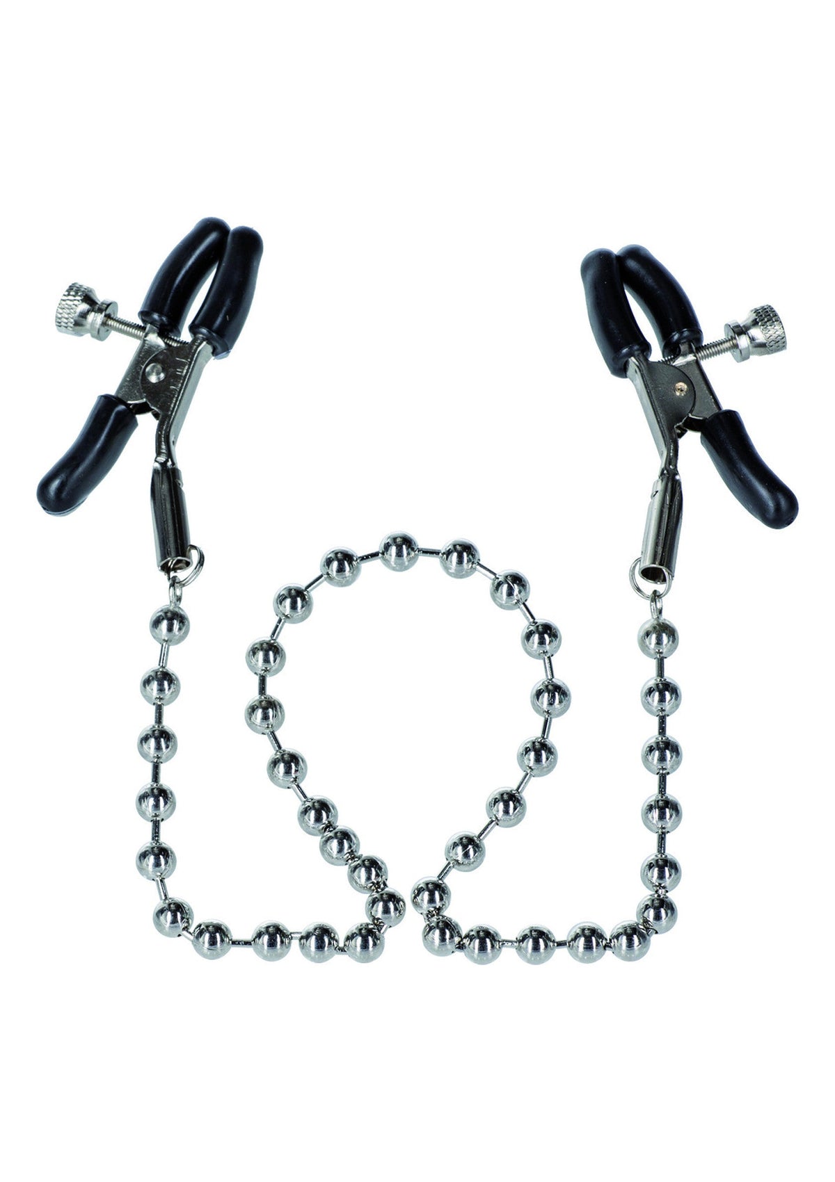 Silver Beaded Nipple Clamps METAL - 0
