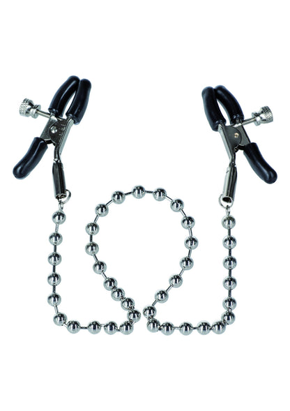 Silver Beaded Nipple Clamps METAL - 0