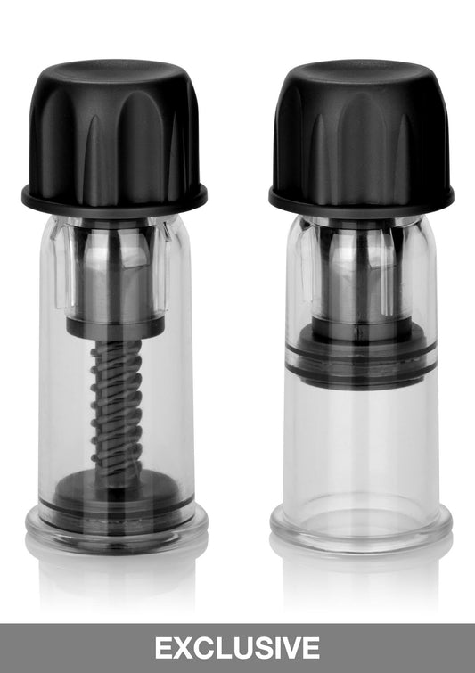 CalExotics Nipple Play Vacuum Twist Suckers - Black