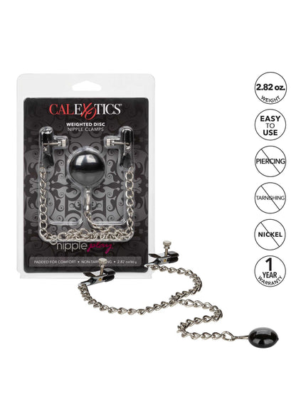 Weighted Disc Nipple Clamps SILVER - 4