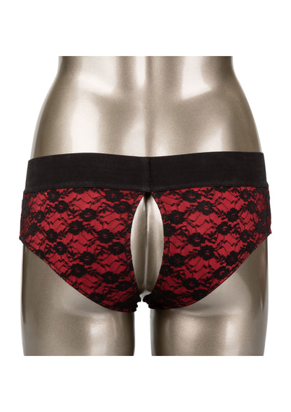 Scandal Crotchless Set S/M BLACK - 6