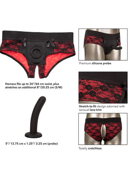 Scandal Crotchless Set S/M BLACK - 3