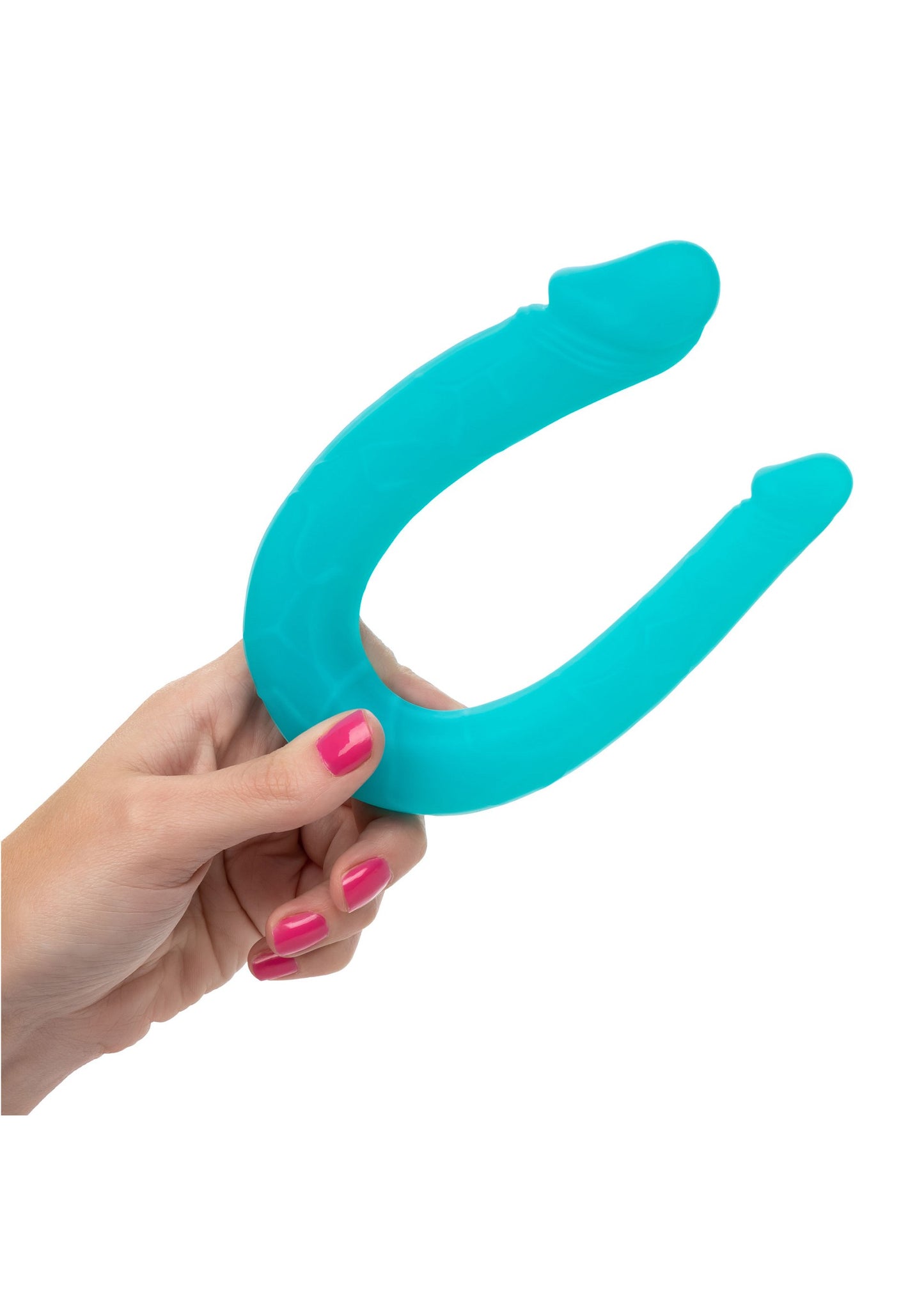 CalExotics Silicone Double Dong AC/DC Dong AQUA - 4