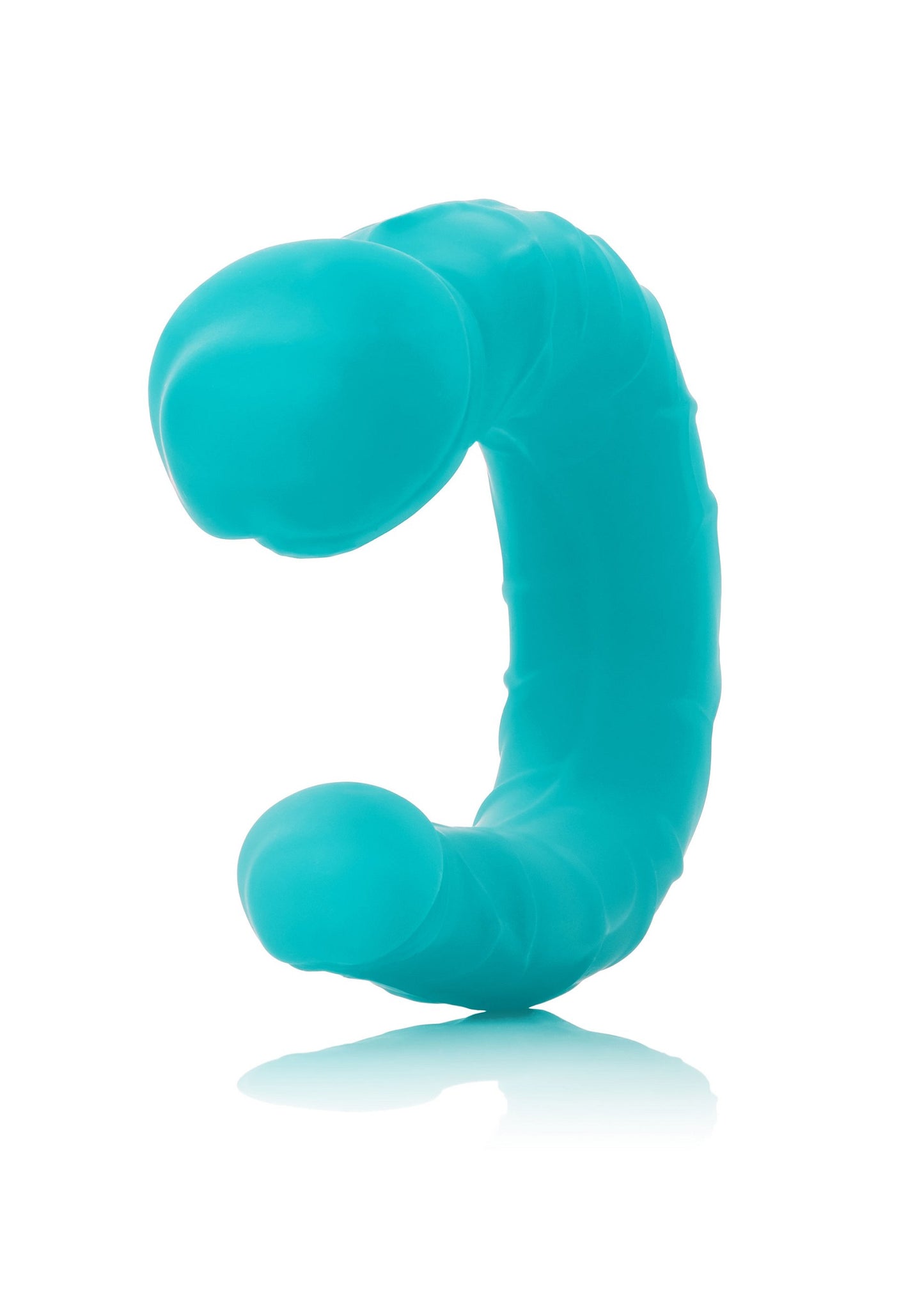 CalExotics Silicone Double Dong AC/DC Dong AQUA - 2