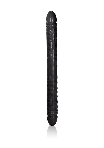CalExotics Veined Double Dong 18'/45.75 cm BLACK - 1