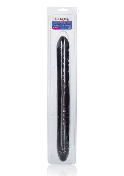 CalExotics Veined Double Dong 18'/45.75 cm BLACK - 2
