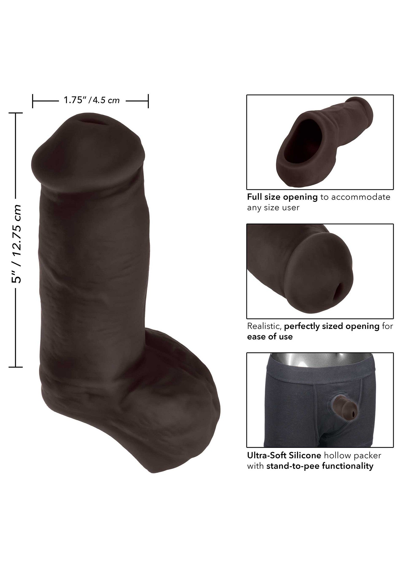 CalExotics Packer Gear 12.75 cm Ultra-Soft Silicone STP BLACK - 2