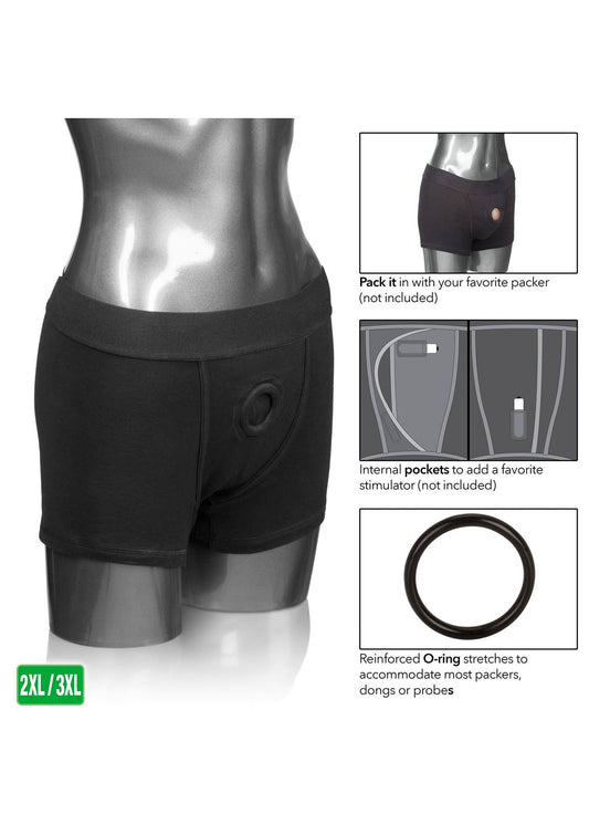 Boxer Brief Harness - Zwart