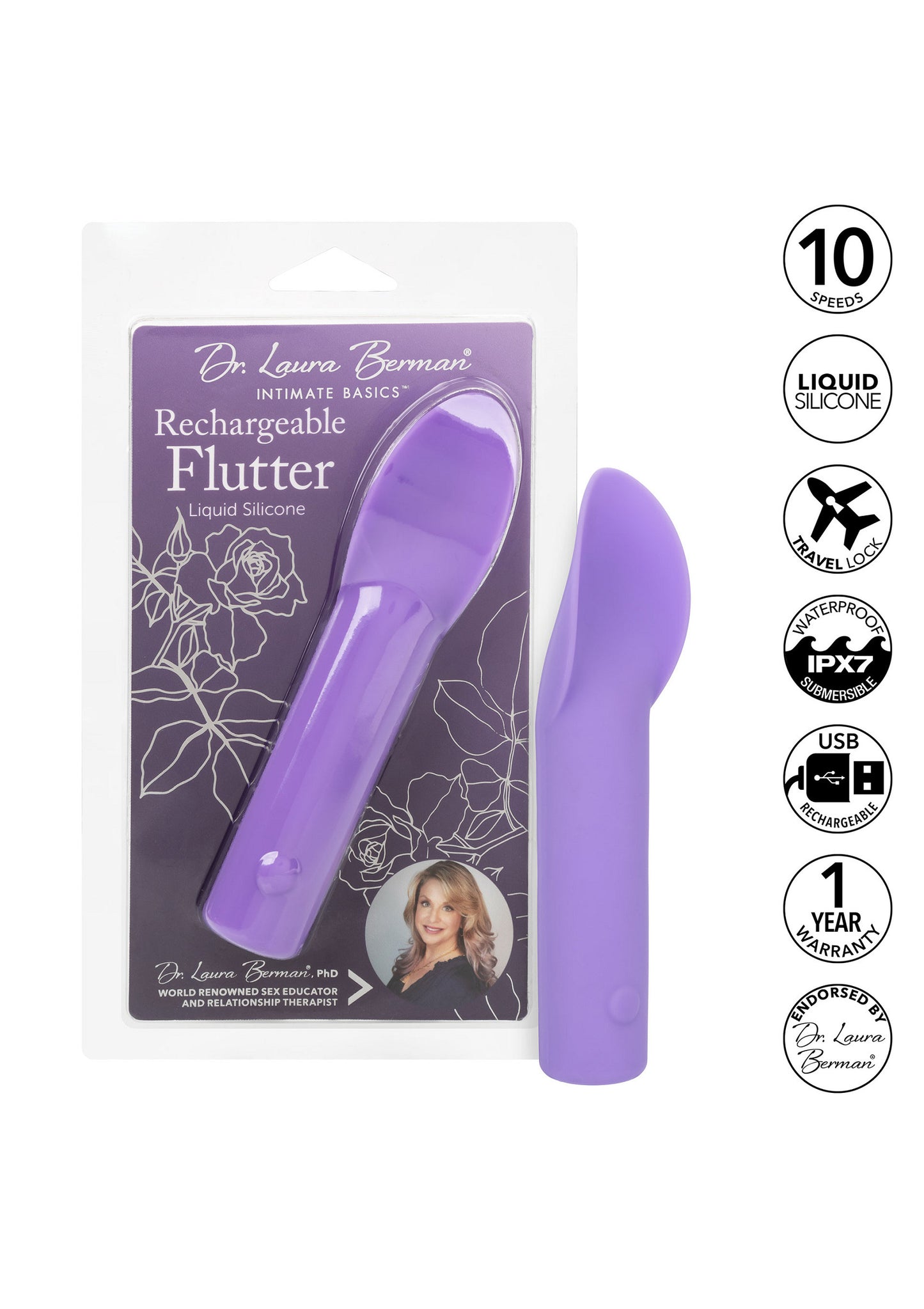 CalExotics Dr. Laura Berman Flutter PURPLE - 5