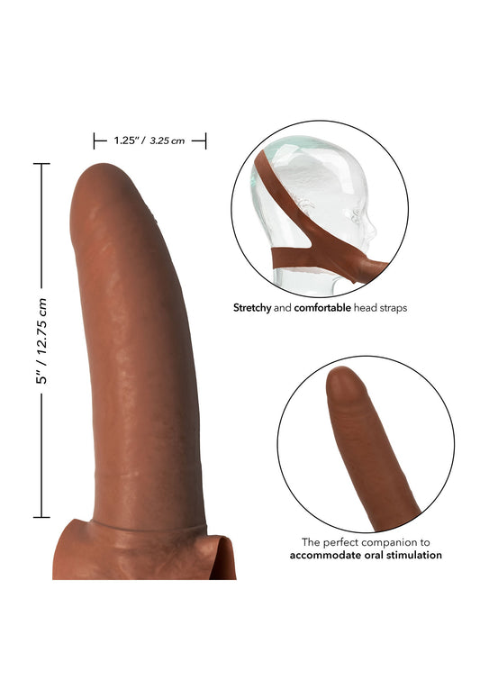CalExotics The 'Original' Accommodator Latex Dong - Brown Skin Tone