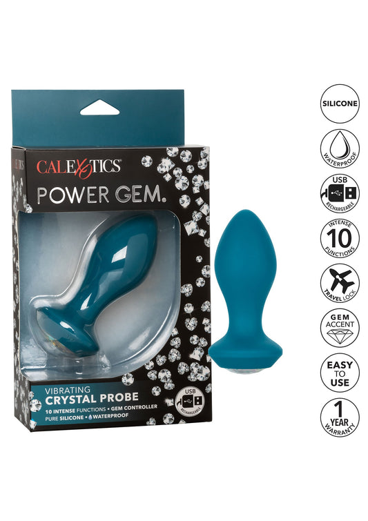 CalExotics Power Gem Vibrating Crystal Probe - Blue