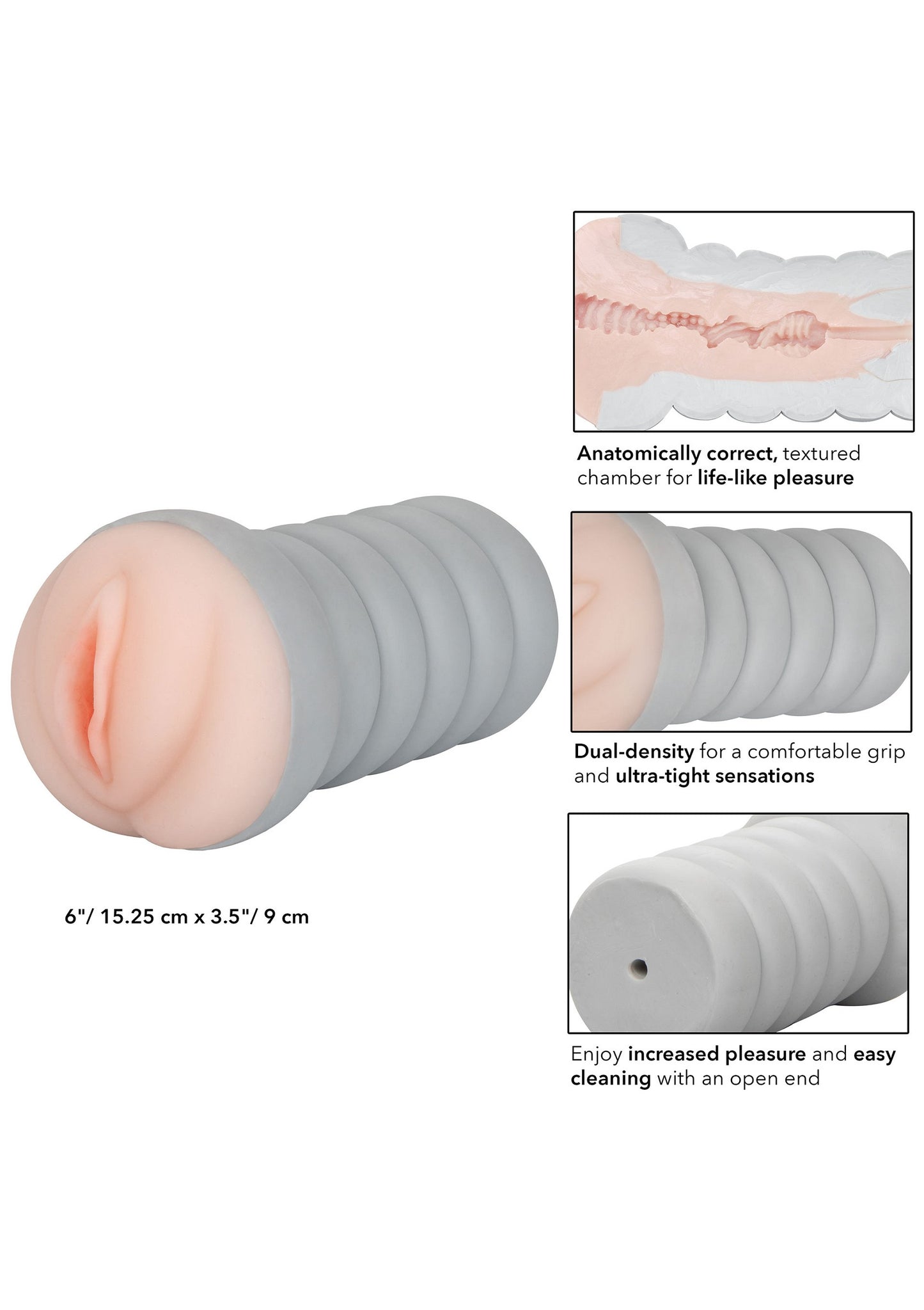 CalExotics Ribbed Gripper Tight Pussy Grip SKIN - 5