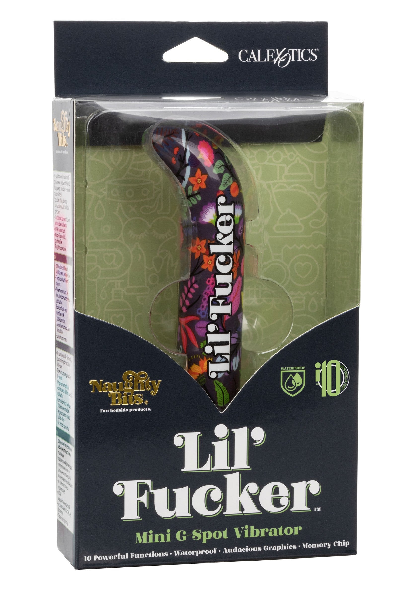 CalExotics Naughty Bits Lil' Fucker Mini G-Spot Vibrator MULTICOLOR - 1