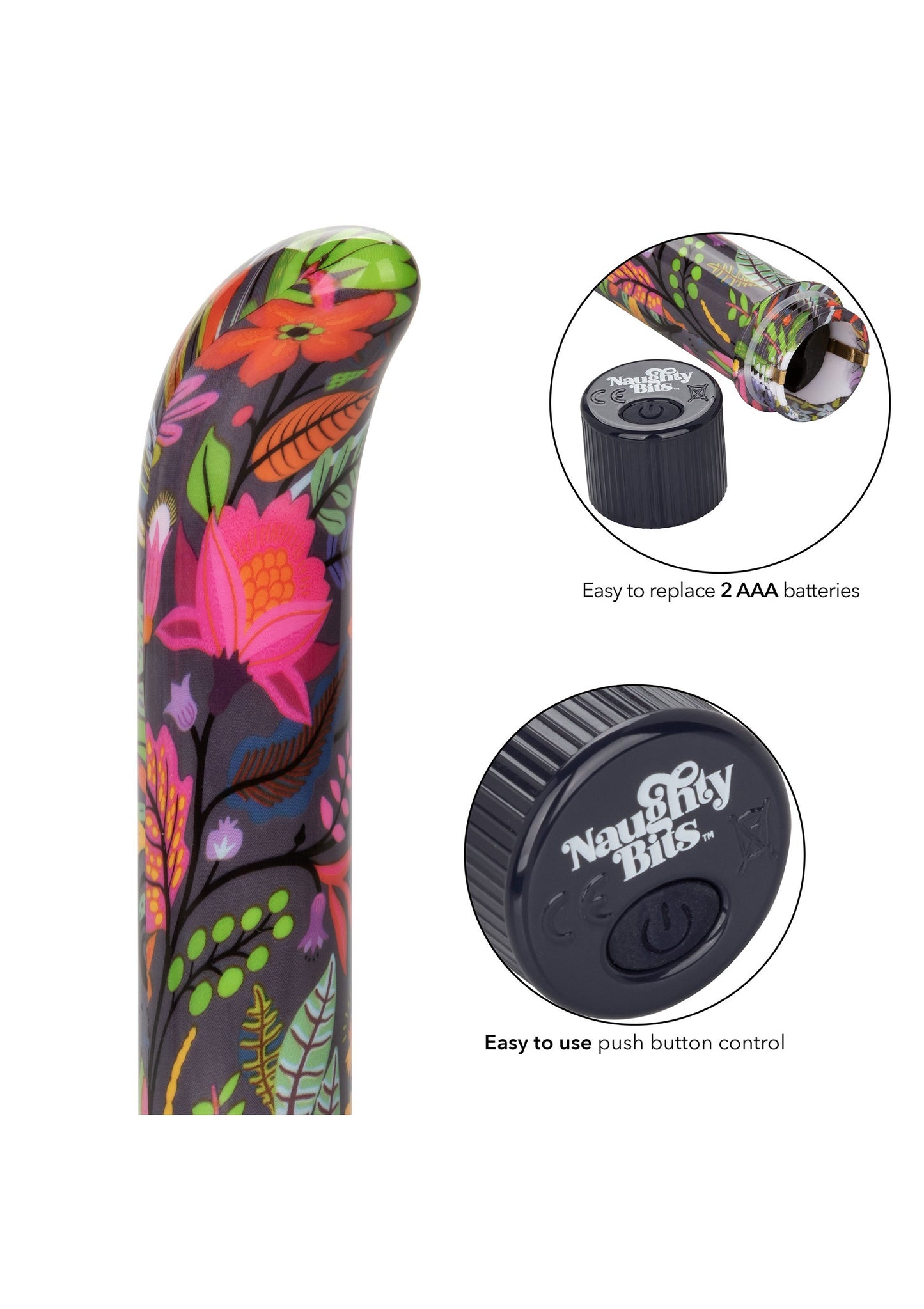 CalExotics Naughty Bits Lil' Fucker Mini G-Spot Vibrator MULTICOLOR - 6