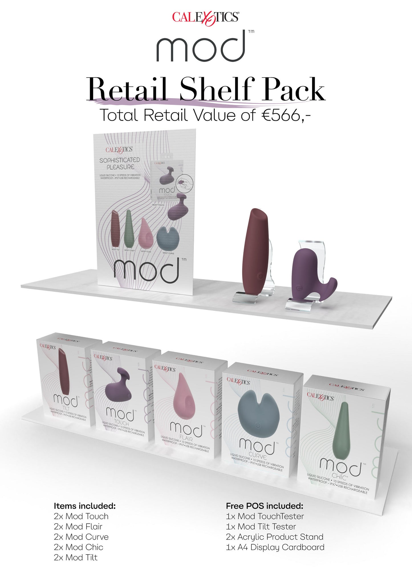 CalExotics Mod Retail Shelf Pack MULTICOLOR - 0