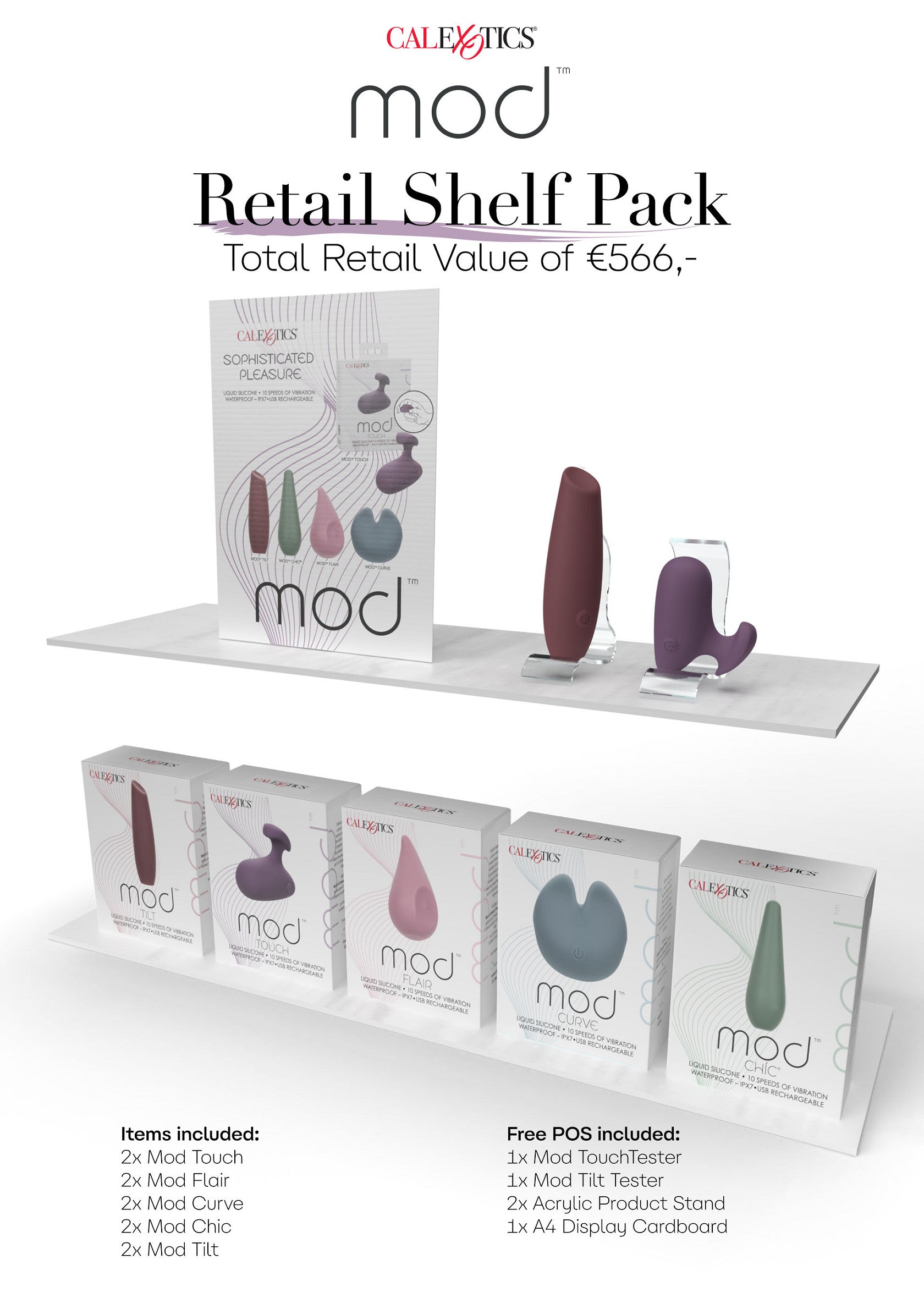 CalExotics Mod Retail Shelf Pack MULTICOLOR - 0
