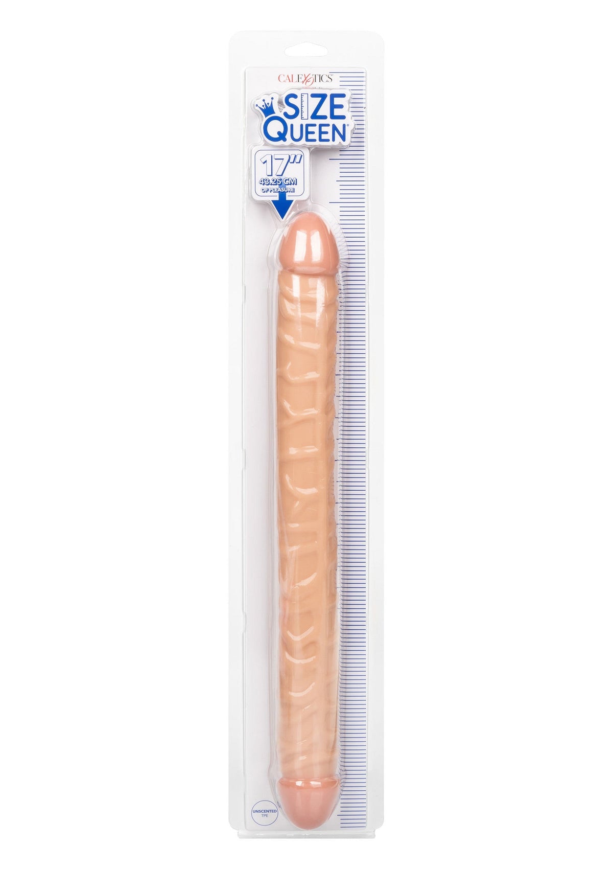 Size Queen Double Dong 17 inch SKIN - 1