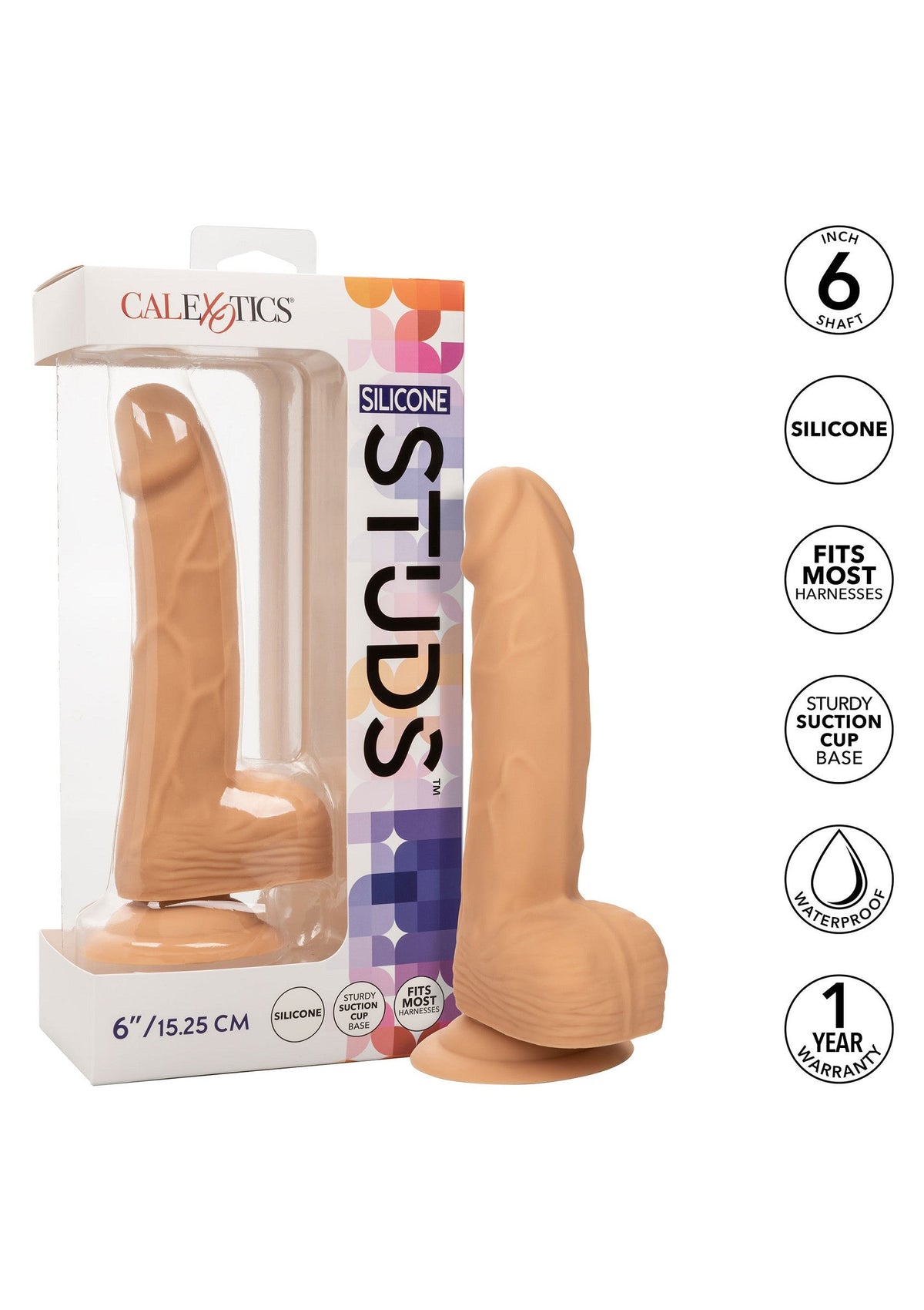 Silicone Studs 6 inch SKIN - 3