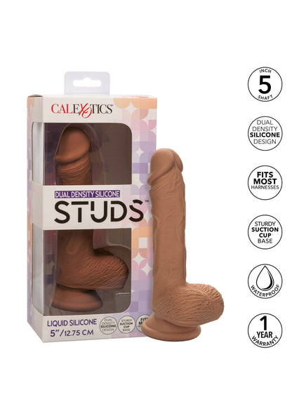Dual Density Silicone Stud 5 inch BROWN - 4