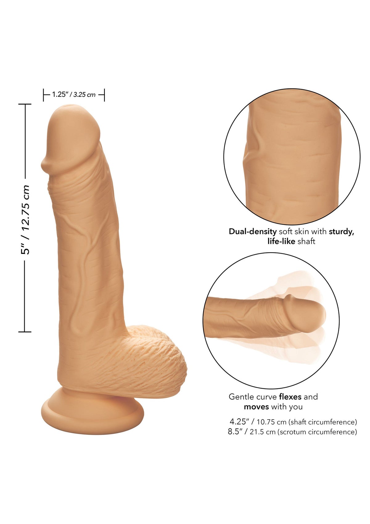 Dual Density Silicone Stud 5 inch SKIN - 3