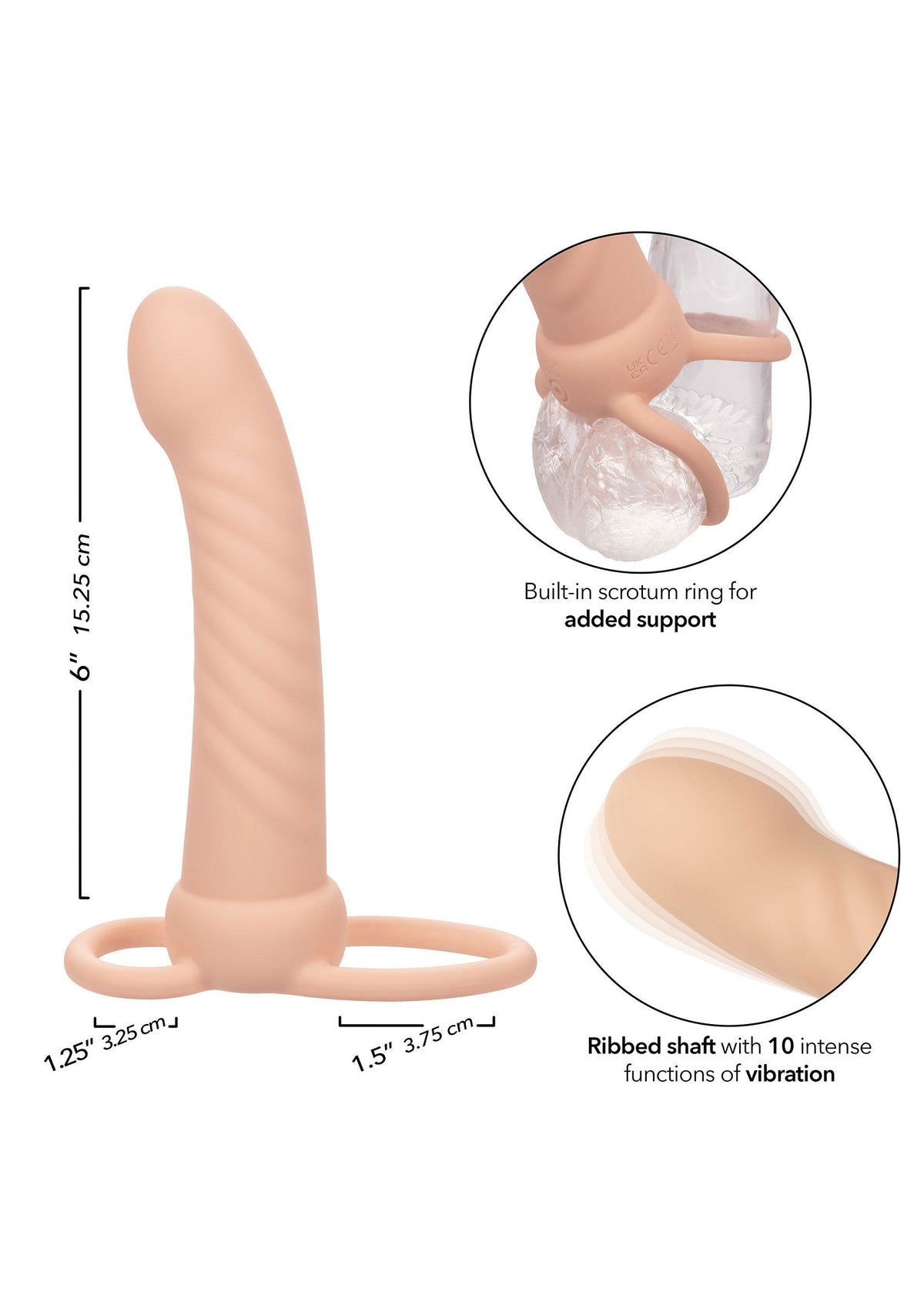 Ribbed Dual Penetrator SKIN - 2