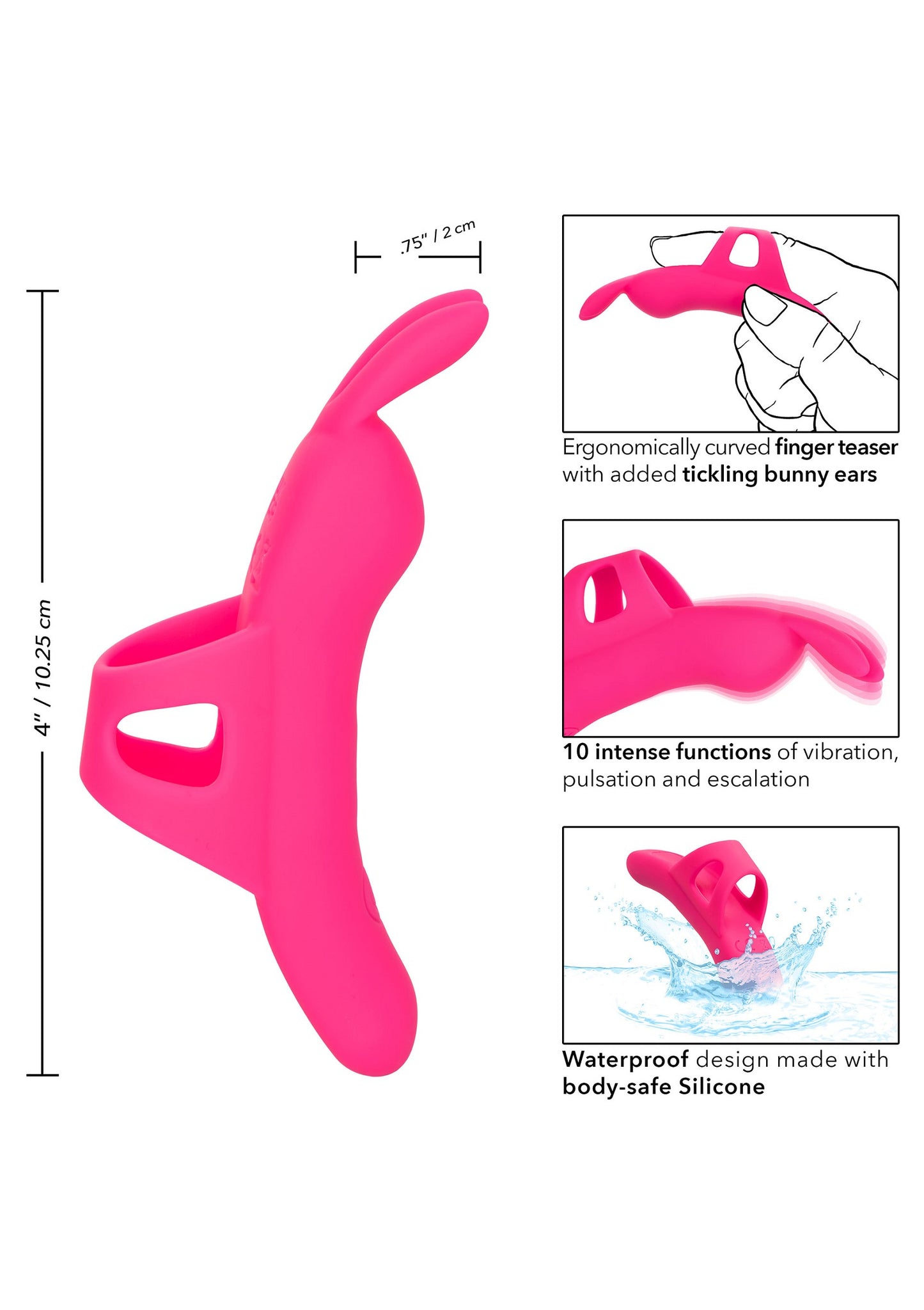 CalExotics Neon Vibes The Flirty Vibe PINK - 2