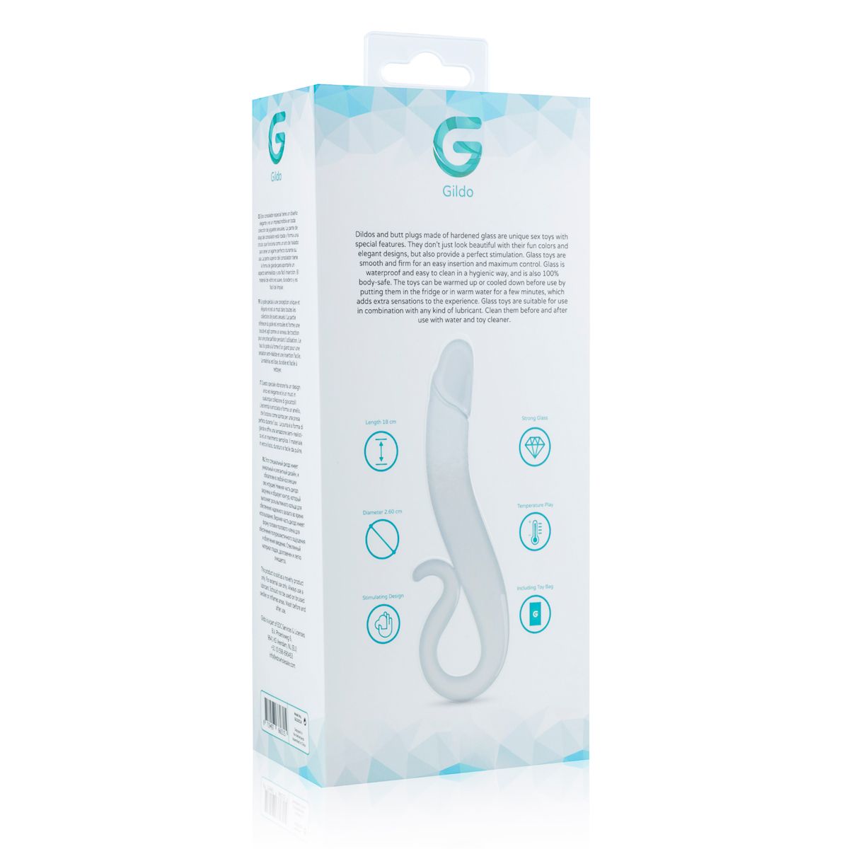 Glazen G-Spot/Prostaat Dildo No. 14 - 5