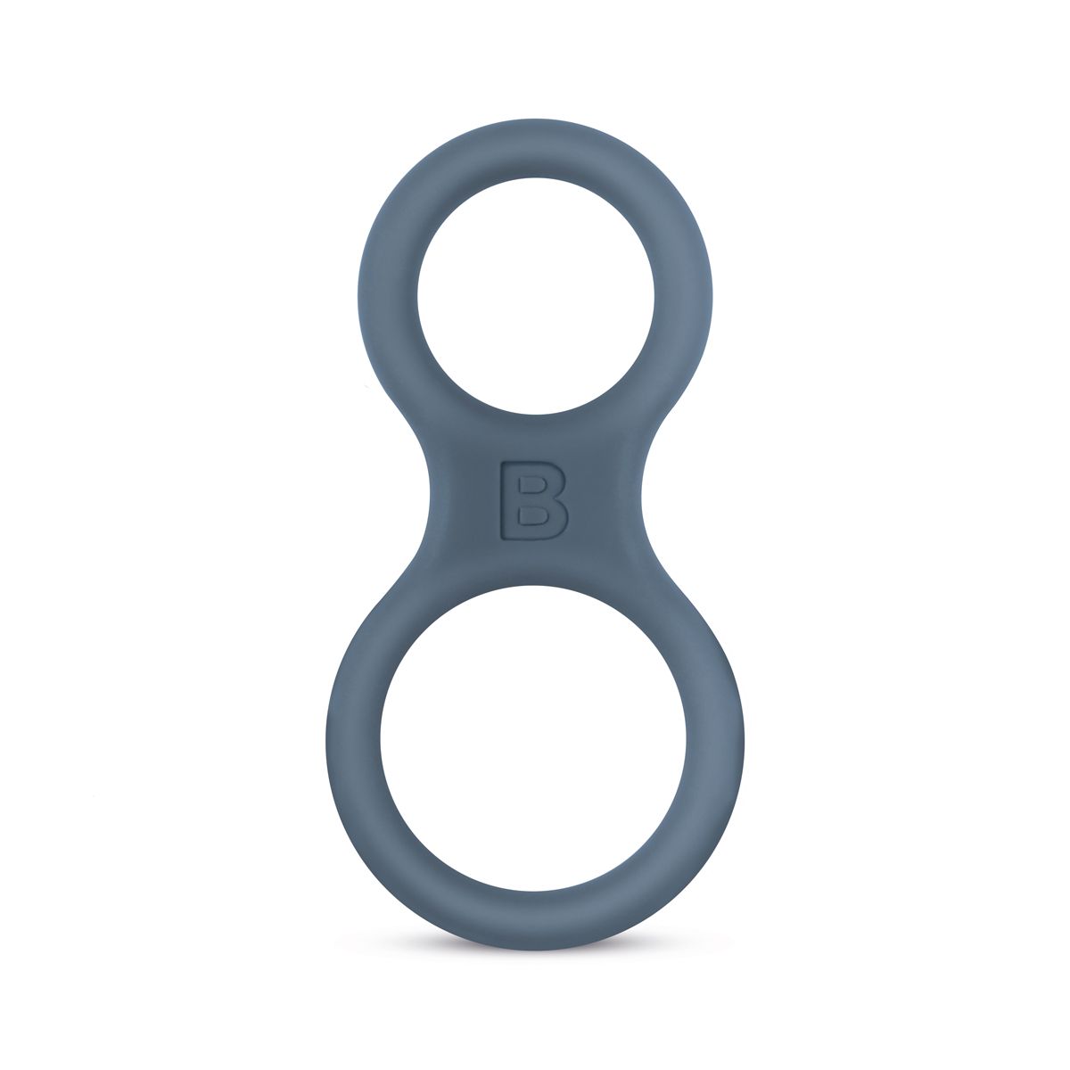 Boners Siliconen Cockring En Ballstretcher - Grijs - 0