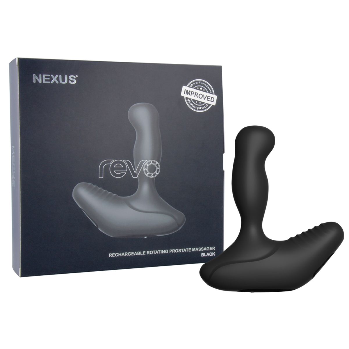 Nexus - Revo Roterende Prostaat Vibrator - Zwart - 0