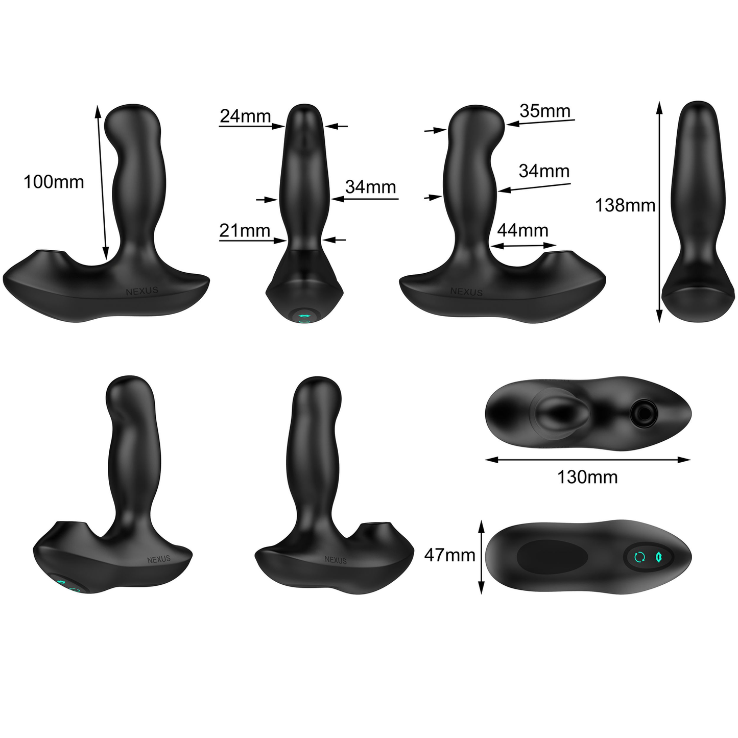 Nexus - Revo Air Roterende Prostaat Vibrator Met Luchtdruk Stimulatie  - 4