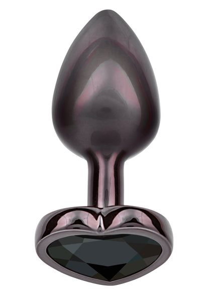 Diamond Heart Plug Small BLACK - 0