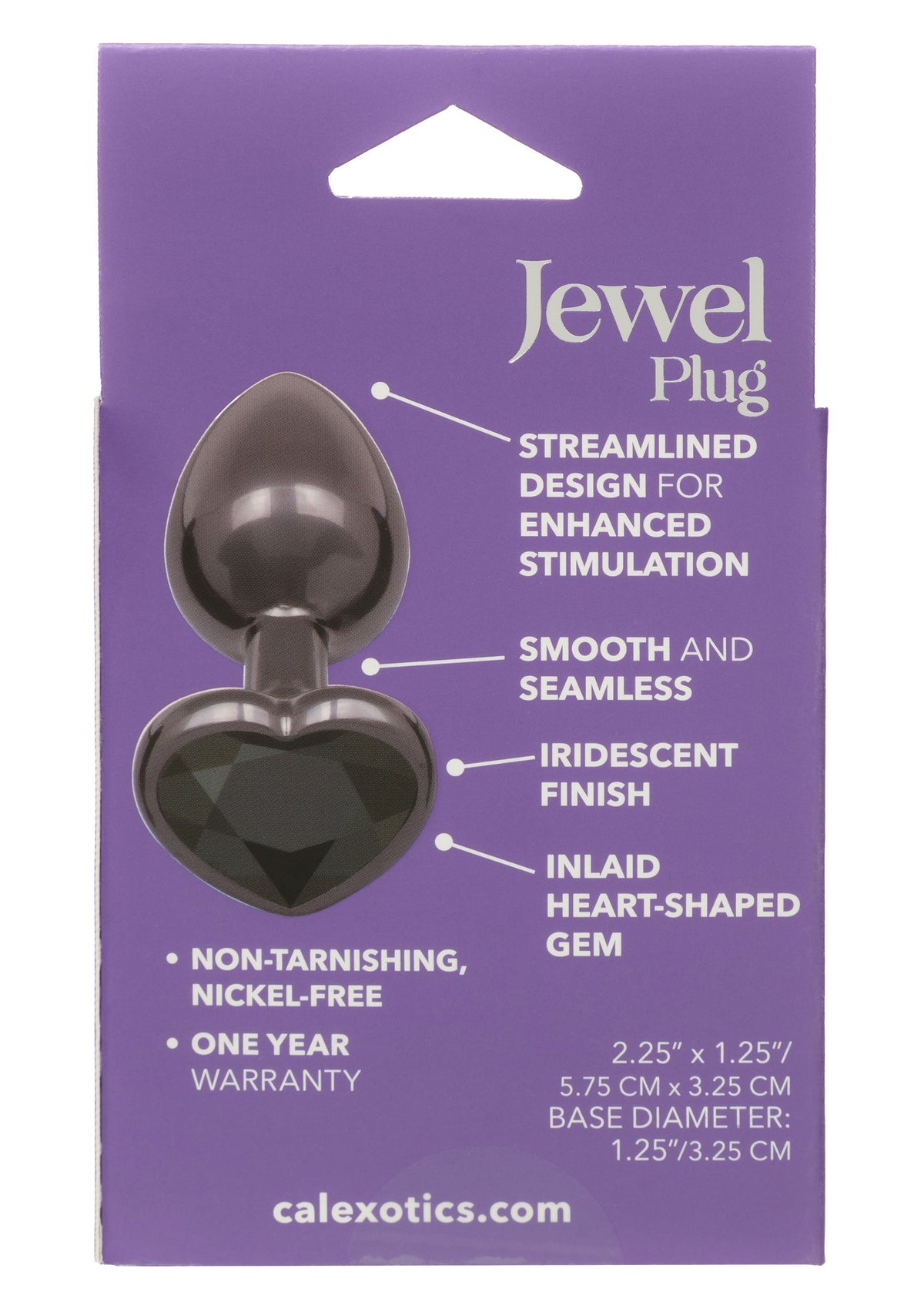 Diamond Heart Plug Small BLACK - 2
