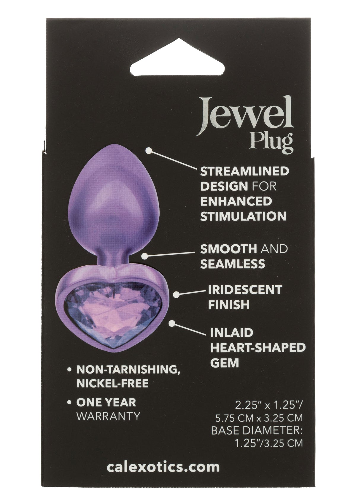 Diamond Heart Plug Small PURPLE - 3