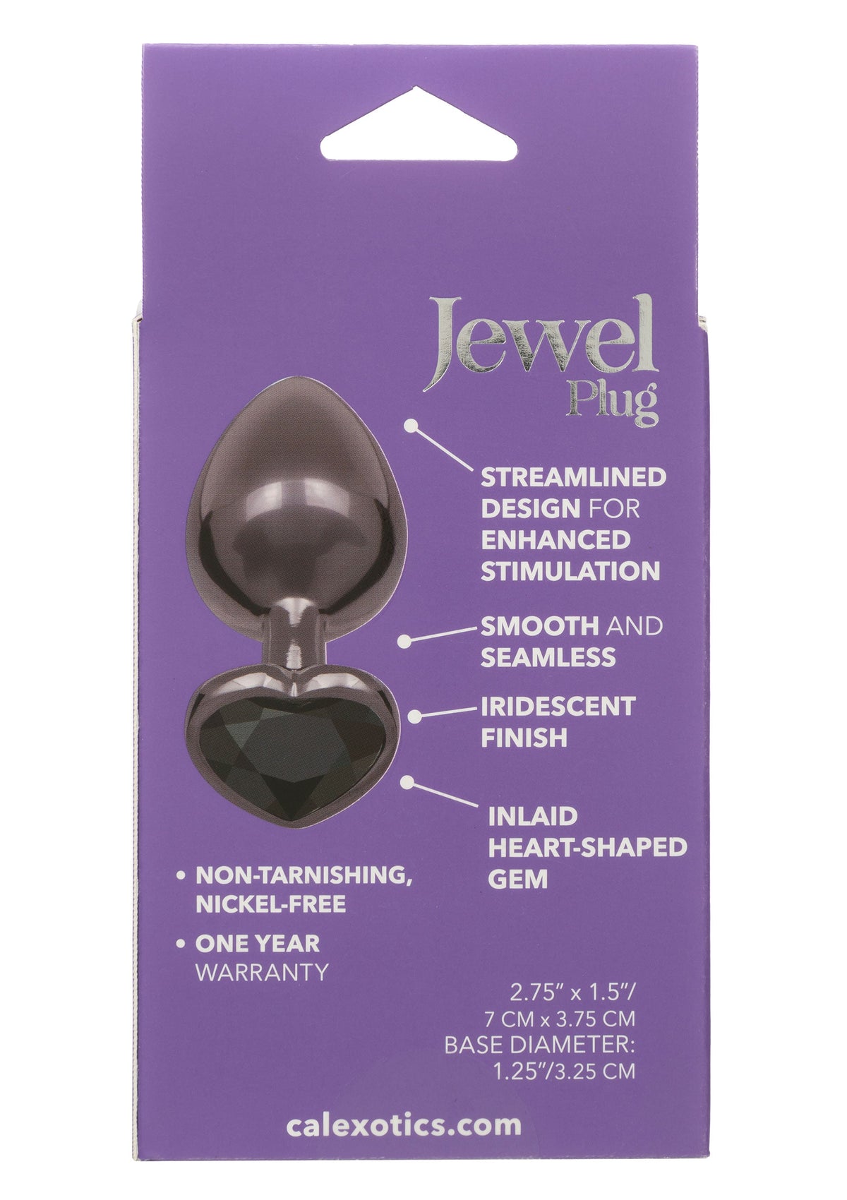 Diamond Heart Plug Large BLACK - 2