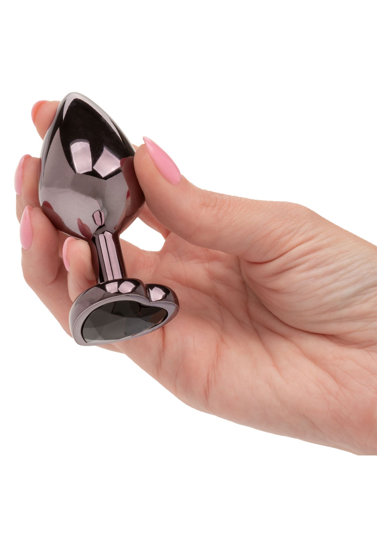 Diamond Heart Plug Large BLACK - 3