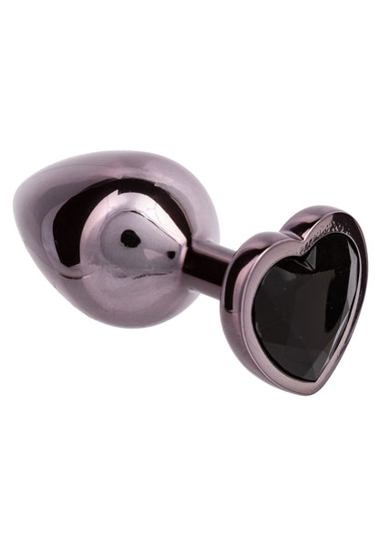 Diamond Heart Plug Large BLACK - 5