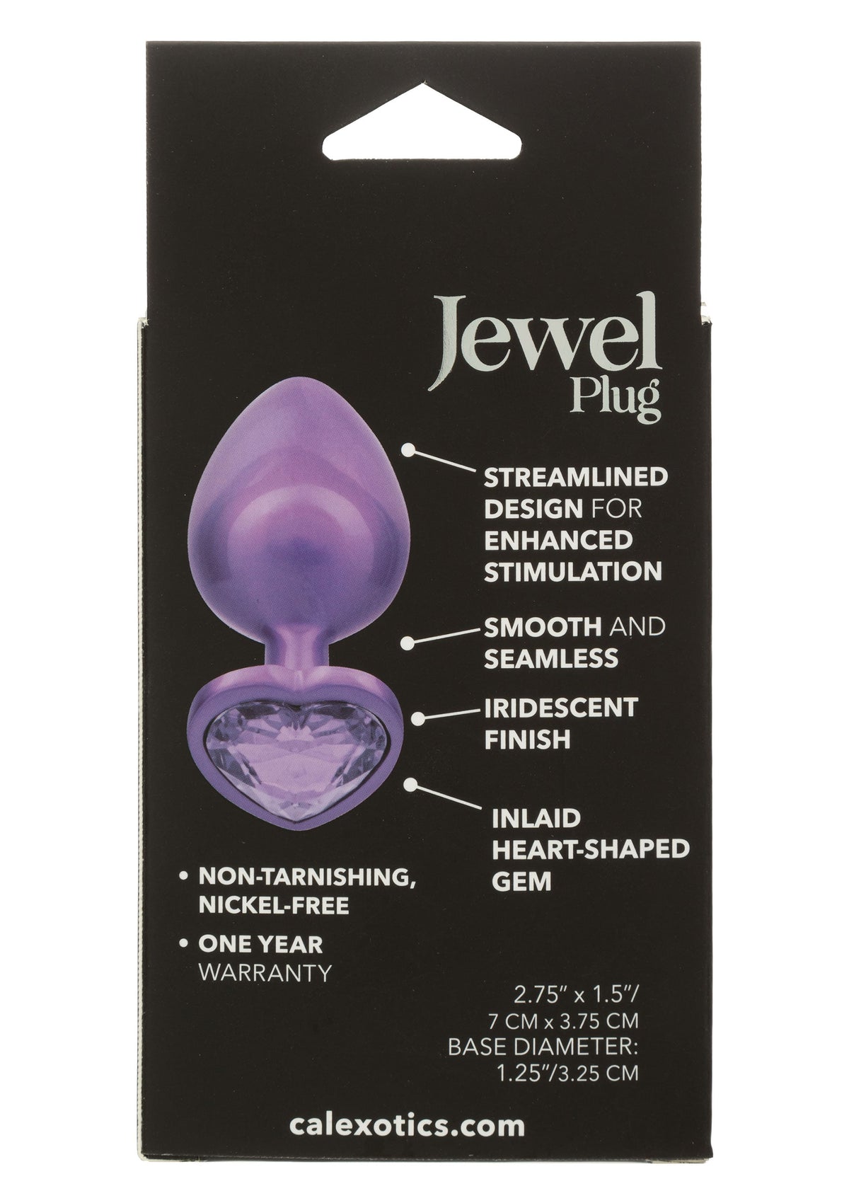 Diamond Heart Plug Large PURPLE - 3