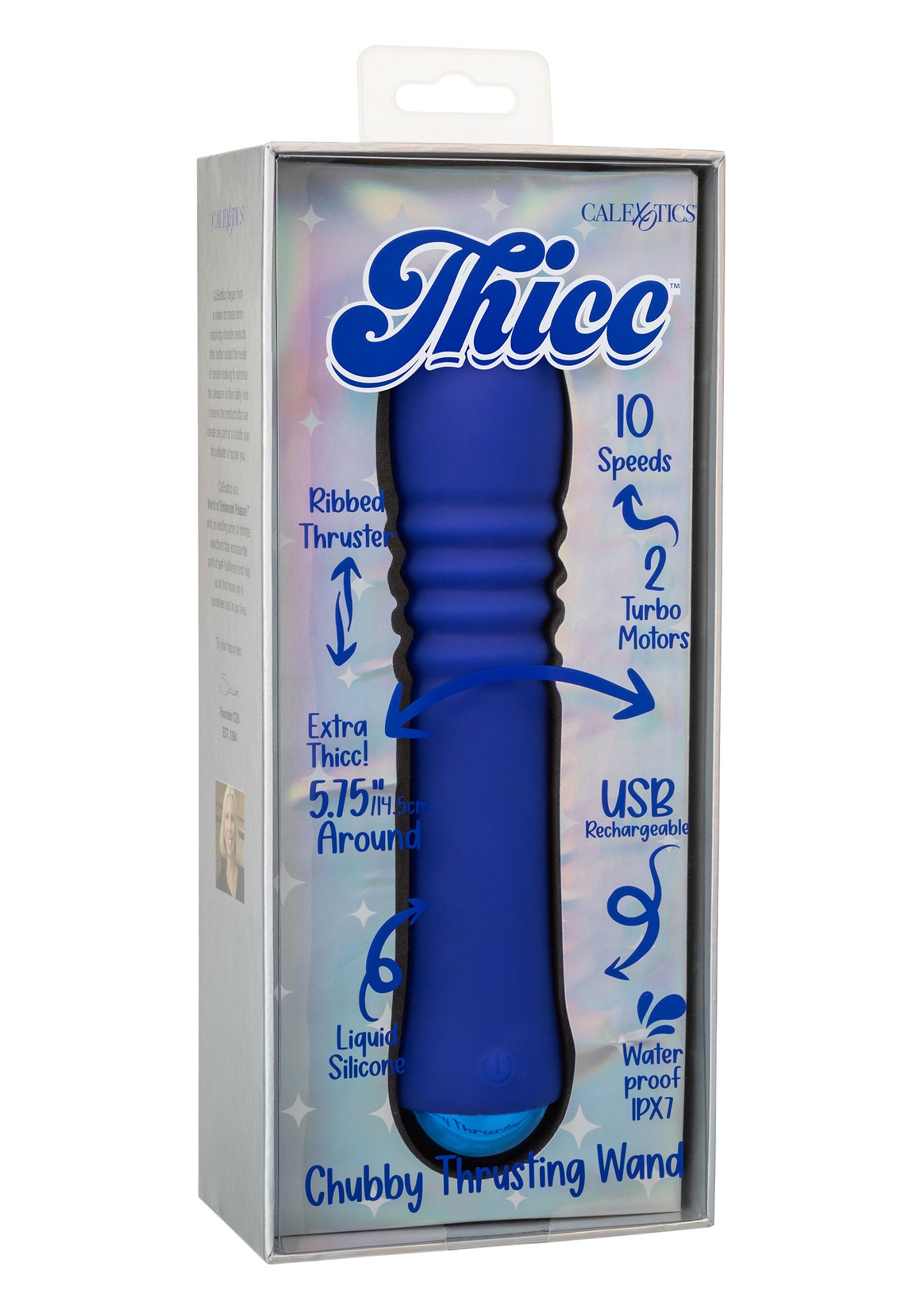 CalExotics Thicc Chubby Thrusting Wand PURPLE - 2