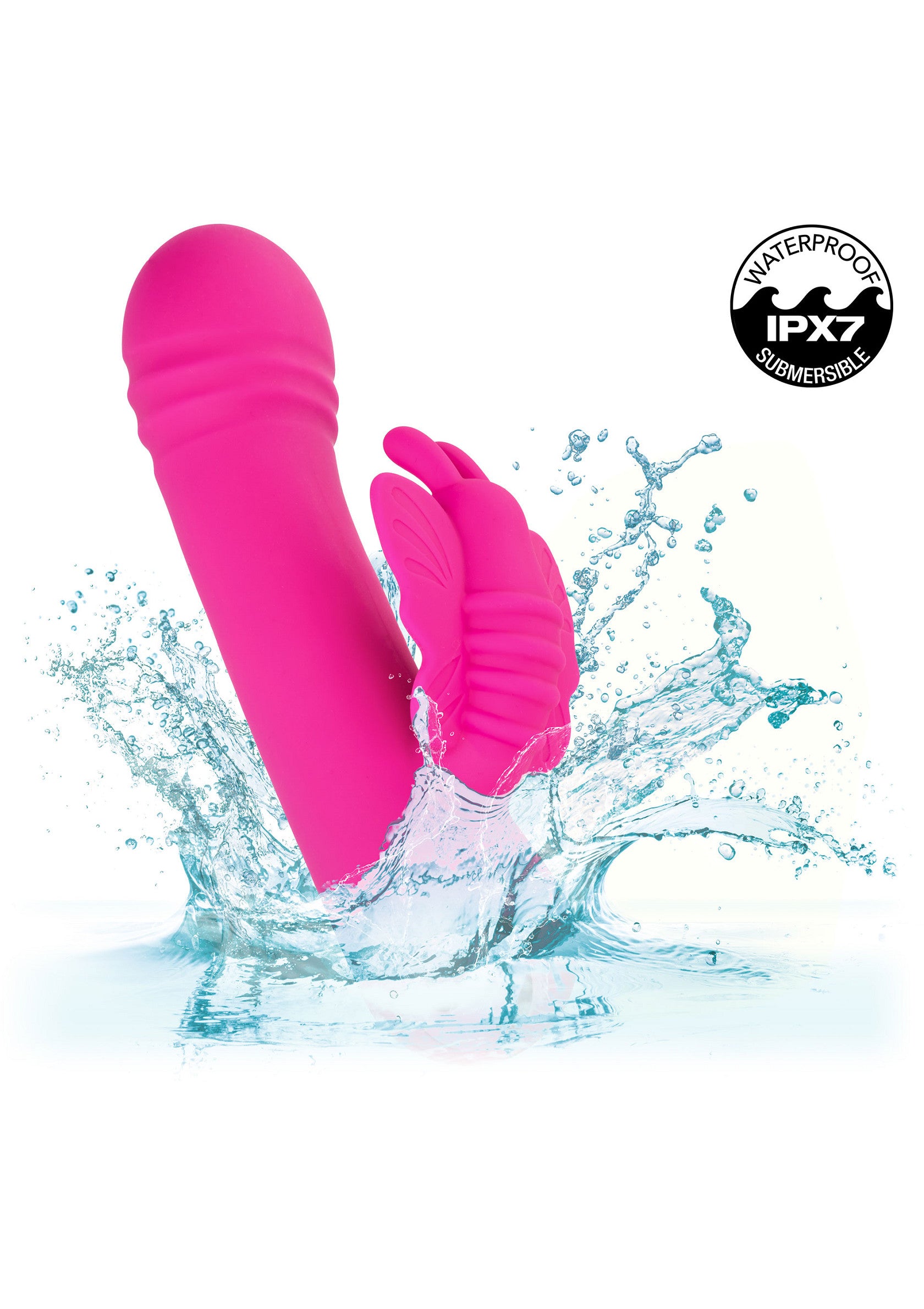 CalExotics Thicc Chubby Rotating Butterfly PINK - 3