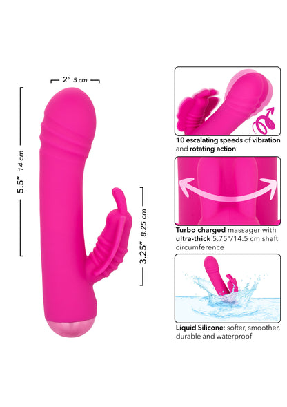 CalExotics Thicc Chubby Rotating Butterfly PINK - 0