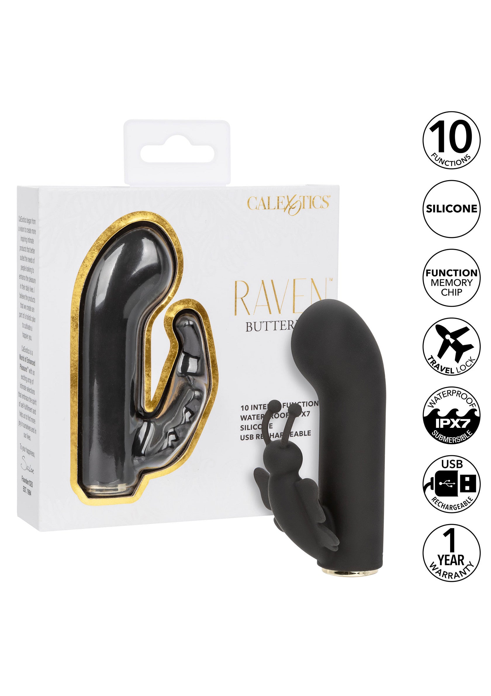 CalExotics Raven Butterfly BLACK - 10