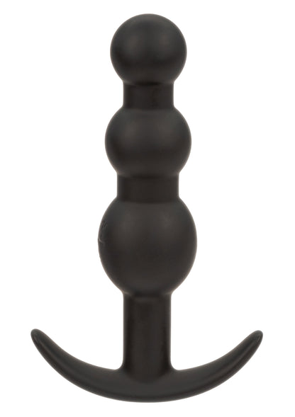 Vibrating Beaded Plug BLACK - 0