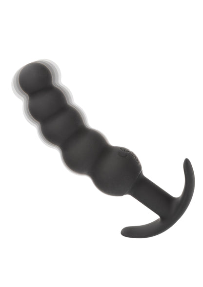 Vibrating X5 Beaded Plug BLACK - 4