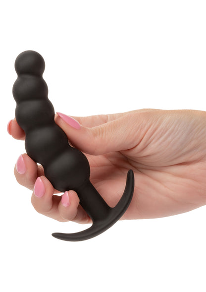 Vibrating X5 Beaded Plug BLACK - 6