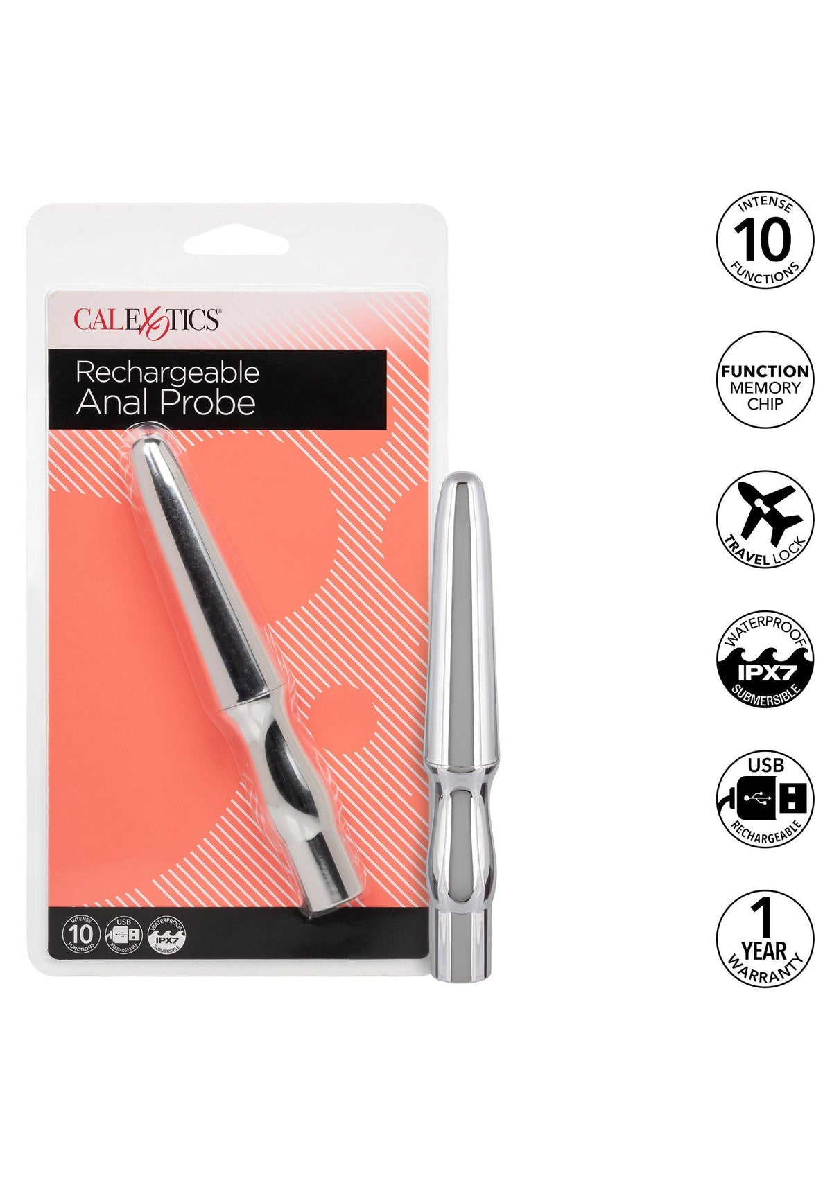 Rechargeable Anal Probe SILVER - 7