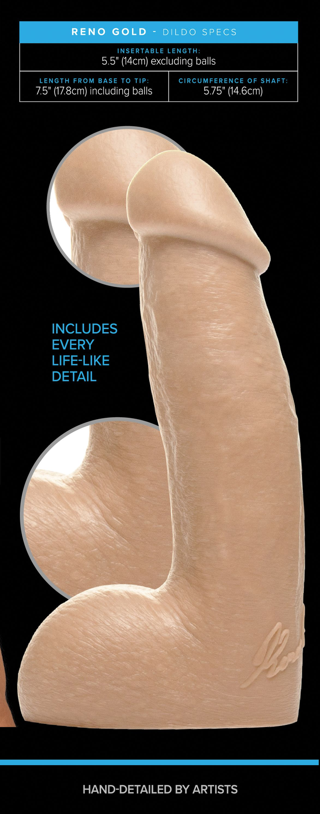 Fleshjack Boys - Reno Gold Dildo  - 2